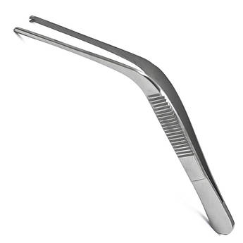 Пінцет вушний Вільде (Wilde) горизонтально-зігнутий 1/2 зуба, 105 мм