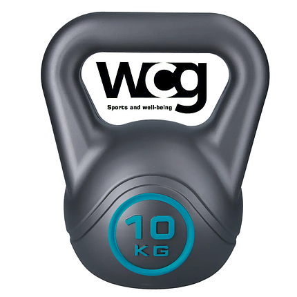 Гиря для кросфіту композитна гиря з вініловим покриттям протиударна гиря спортивна WCG Crossfit 10 кг, фото 1