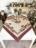 Скатертина на Новорічний стіл  97х100 см. гобеленова RUNNER1385, фото 4