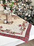 Скатертина на Новорічний стіл  97х100 см. гобеленова RUNNER1385, фото 6