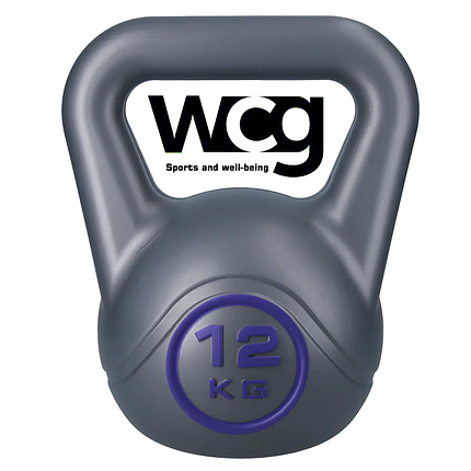 Гиря для кросфіту композитна гиря з вініловим покриттям протиударна гіря спортивна WCG Crossfit 12 кг, фото 1
