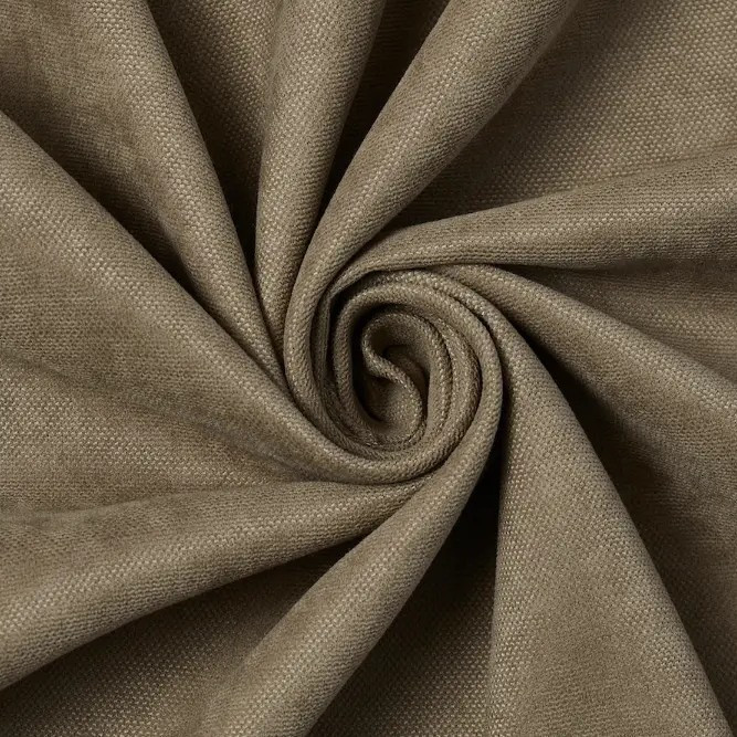 Шторна тканина мікровелюр на метраж, колір пісок, висота 3м (Petek-200), фото 1