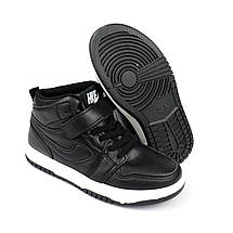 0625K Хайтопи дитячі чорні на липучці Flip від Том.м розмір 35 - устілка 21,2 см, фото 4