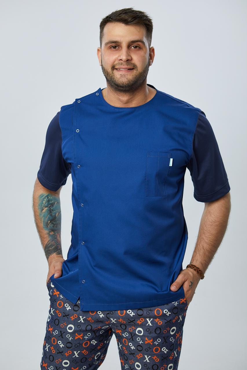 Кітель "М1" кухарський із коротким рукавом Синій