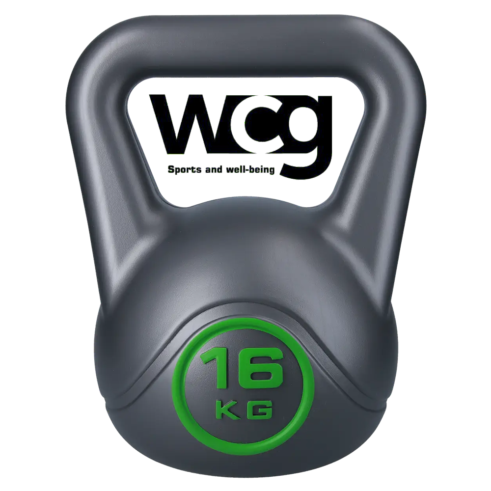 Гиря для кросфіту композитна гиря з вініловим покриттям протиударна гиря спортивна WCG Crossfit 16 кг