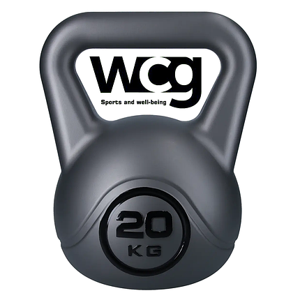 Гиря для кросфіту композитна гиря з вініловим покриттям протиударна гиря спортивна WCG Crossfit 20 кг, фото 1