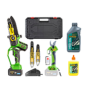 Набор аккумуляторных инструментов для обрезки деревьев и кустов Пила Procraft PKA32Li + Секатор ES28Libb