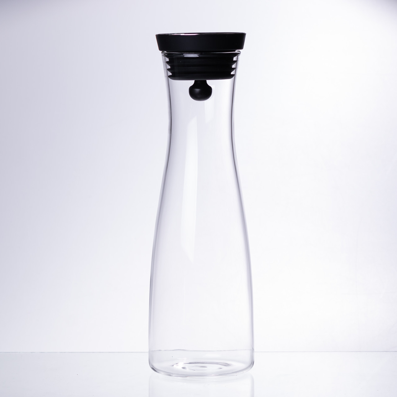 Скляний графін із кришкою 1.5 (л) для води, соку, лимонаду HP-19-44