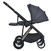 Універсальна коляска 2в1 El Camino Coil ME 1190 — 2 рівні висоти люльки/прогулянки, регульована ручка, складання «книжка», фото 8