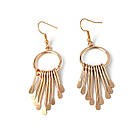 Комплект біжутерії в античному стилі. Кольє з сережками золотисте, фото 9