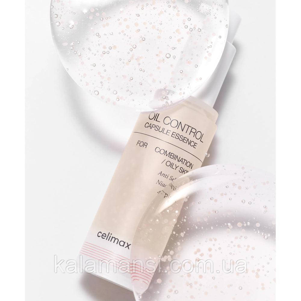 Себорегулююча капсульна есенція для обличчя Celimax Oil Control Capsule Essence для комбінованої та жирної шкіри 30 мл
