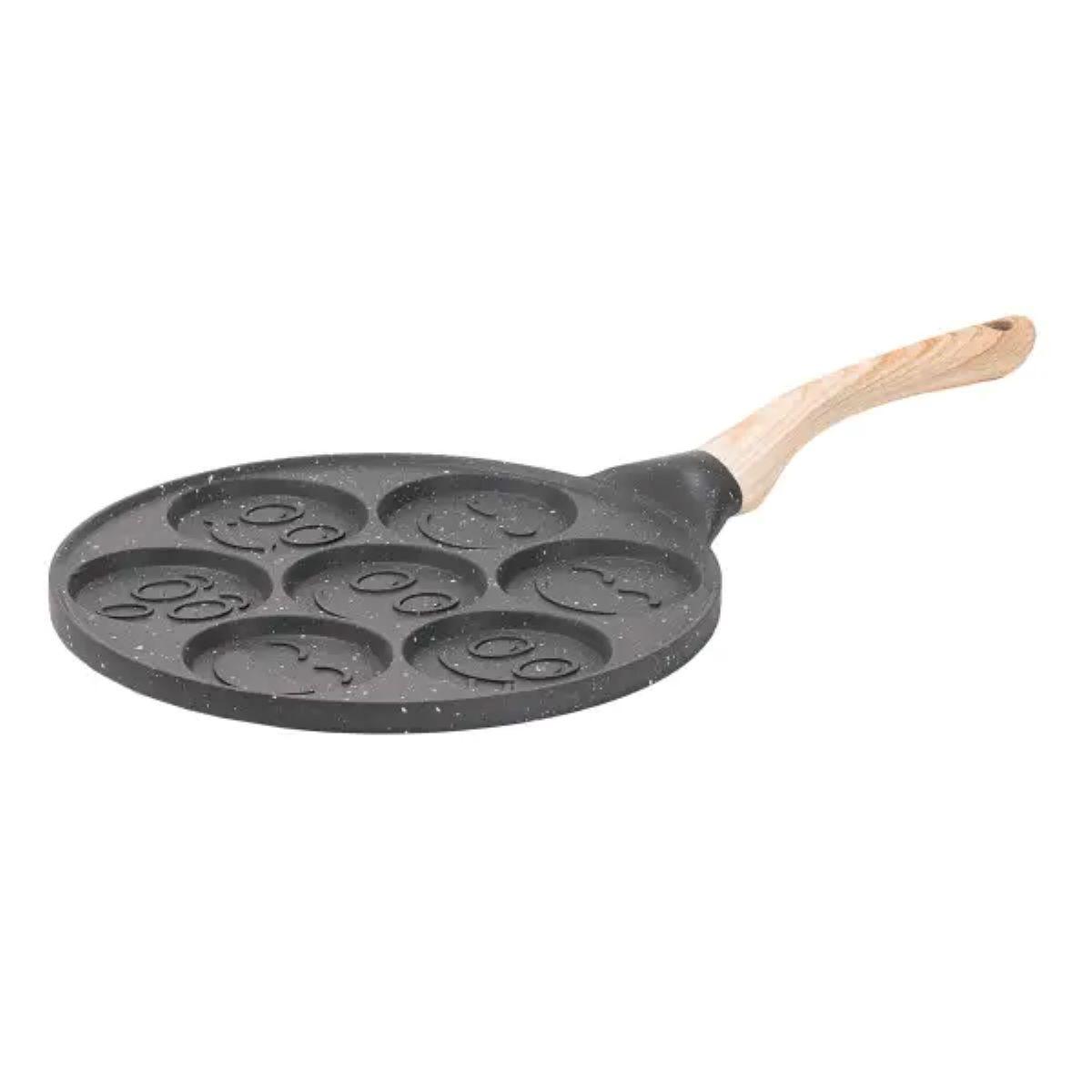 Сковорода зі смайликами на 7 секцій для млинців, оладок, яєць, сирників HP39583C, фото 1