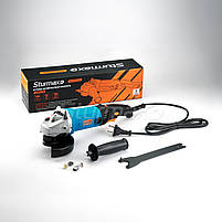 Кутова шліфувальна машина Sturm AG9514P, 125 мм, 1000 Вт,довга рукоять, швидкість обертання 4000-11000 об/хв, фото 7