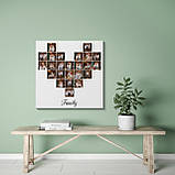 Колаж з фото на натуральному холсті "Серце Класика" на 24 фото, фото 2