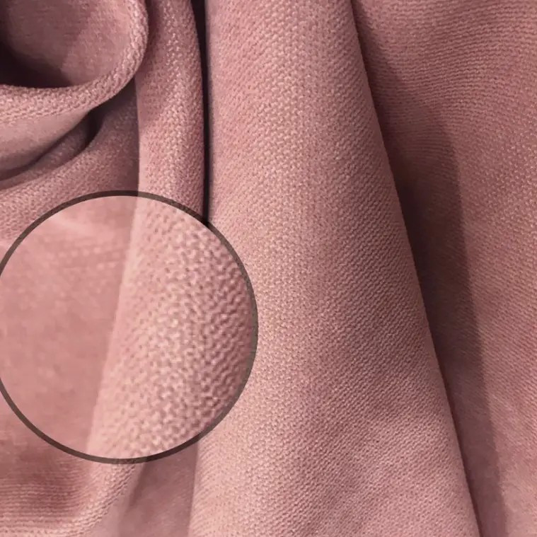 Шторна тканина мікровелюр на метраж, колір ніжно-рожевий, висота 3м (Petek-213), фото 1