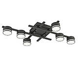 Світильник VIDEX під лампу 6xGX53 накладний Чорний (VL-SPF31-6B), фото 2