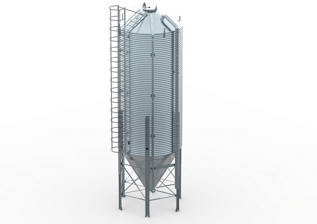 Силос для зберігання та транспортування корму 34,6 м3, 22,5 т, 280-5, фото 1