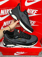 Чоловічі зимові кросівки Nike Rivah Fur Grey Black, черевики Найк спортивні текстиль на хутрі сірі. Чоловіче взуття