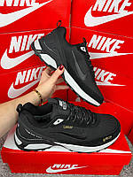 Чоловічі зимові кросівки Nike Rivah Fur Black, черевики Найк спортивні текстиль на хутрі. Чоловіче взуття