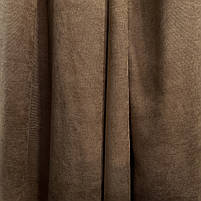 Шторна тканина мікровелюр на метраж, колір світло-коричневий, висота 3м (Petek-216), фото 2