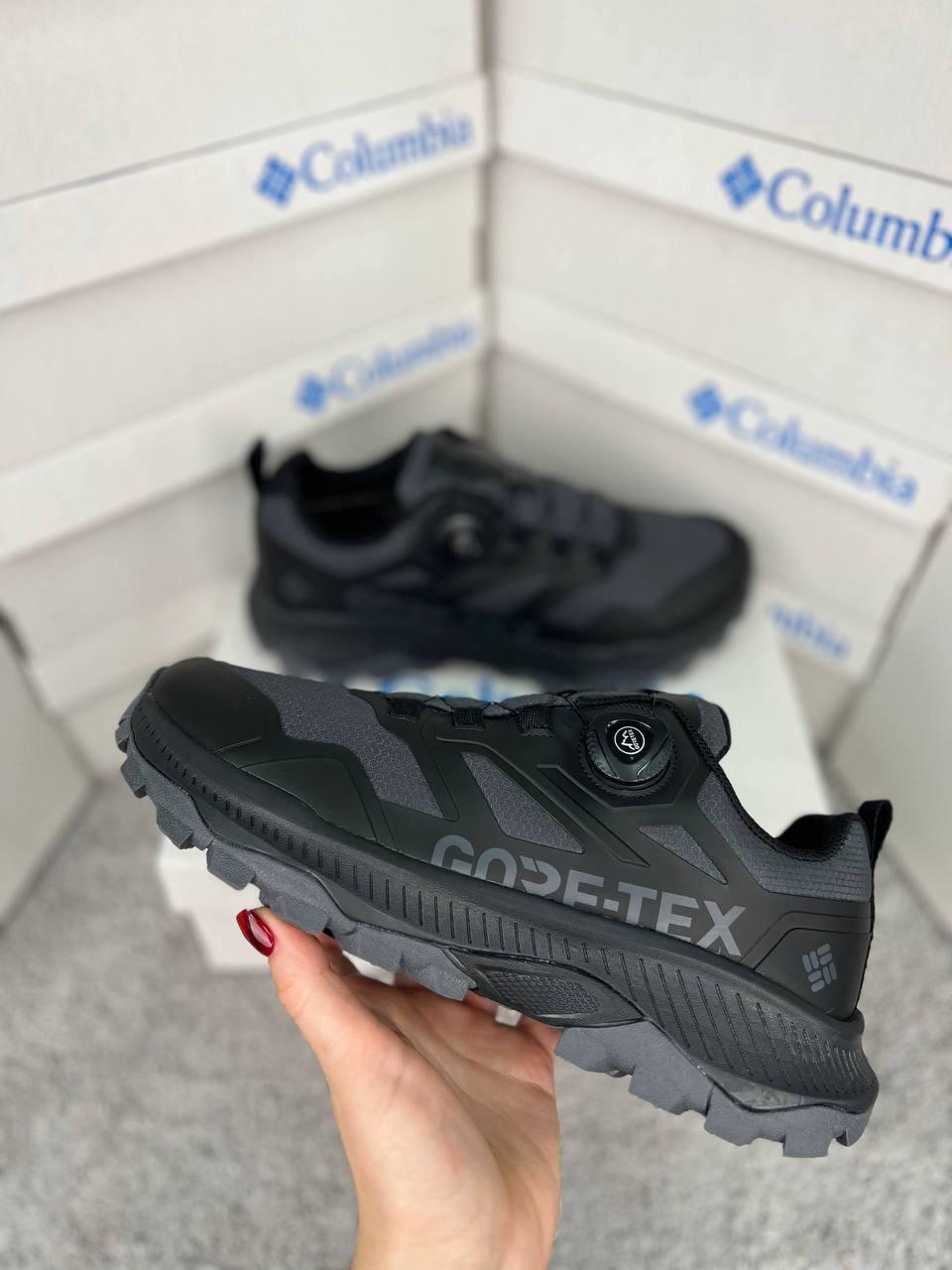 Чоловічі термо кросівки Col BOA GTX Dark Grey Black, кеди водонепроникний текстиль сірі. Чоловіче взуття