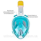 Маска для снорклінга Easybreath Tribord, Зелений S/M / Маска для підводного плавання, фото 2