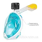 Маска для снорклінга Easybreath Tribord, Зелений S/M / Маска для підводного плавання, фото 3