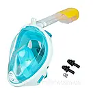 Маска для снорклінга Easybreath Tribord, Зелений S/M / Маска для підводного плавання, фото 8