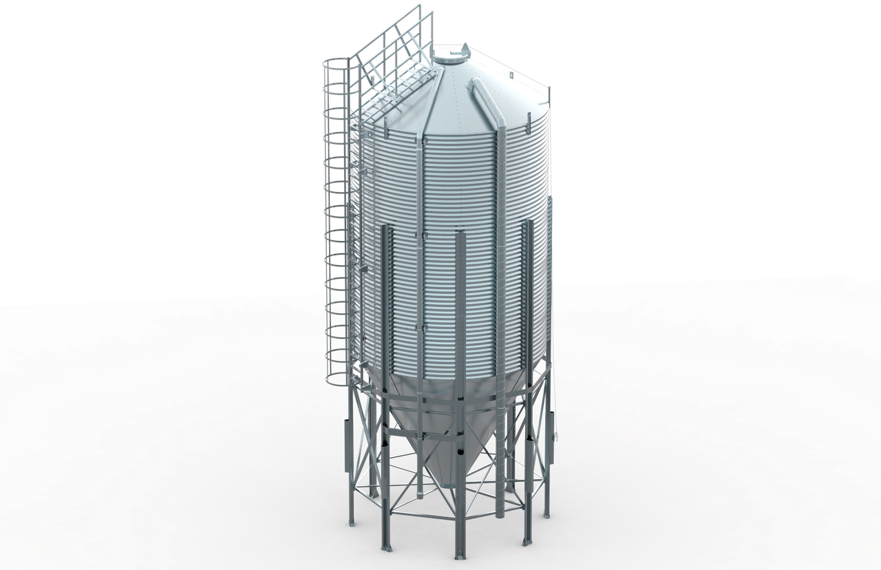 Силос для зберігання та транспортування корму 39,0 м3, 25,4 т, 350-3, фото 1