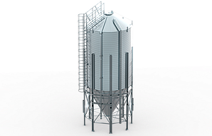 Силос для зберігання та транспортування корму 21,6 м3, 14,0 т, 350-1