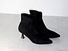 Ботильйони стрейчеві на маленькій шпильці чорні, фото 10
