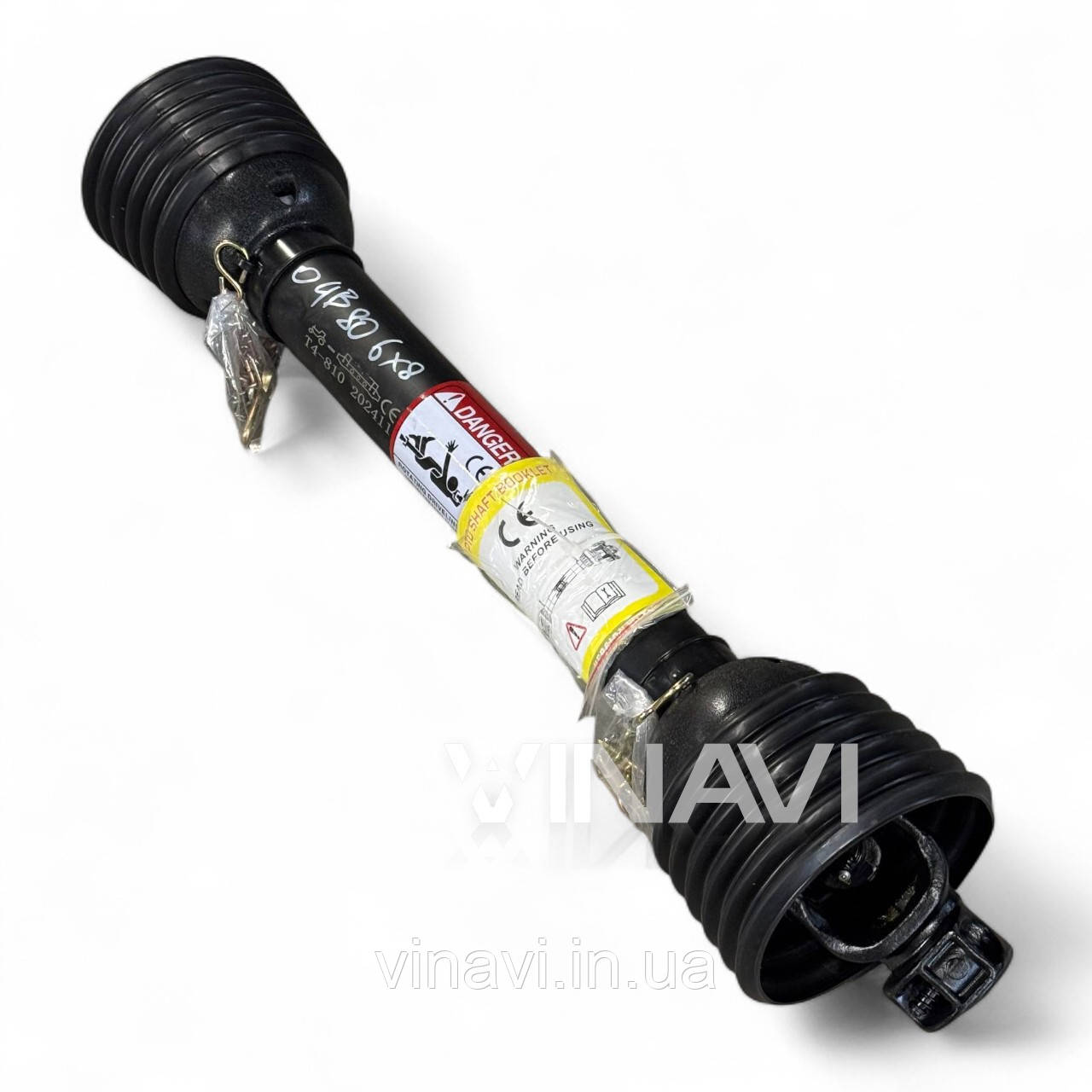 Посилений карданний вал трубчастий 80 см (6х8), фото 1