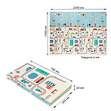 Термо килимок дитячий складаний двосторонній 150х200 Дитячий килимок трансформер термоковрики дитячі, фото 5