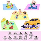 Термо килимок дитячий складаний двосторонній 150х200 Дитячий килимок трансформер термоковрики дитячі, фото 10