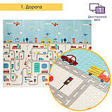 Термоковрик для дітей дитячі термокилимки для повзання дитячий розкладний килимок 150х200 в сумці, фото 3