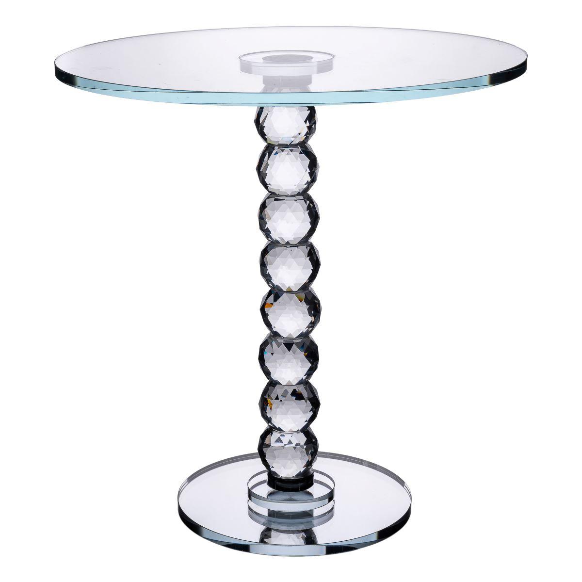 Тортівниця скляна на ніжці 30×32 см см підставка для торта, капкейків прозора HP-4-81L