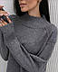 Жіноча тепла кофта без застібки з коміром стійка, фото 7