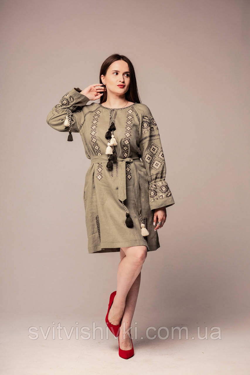 Лляна вишита сукня "Любава", фото 1