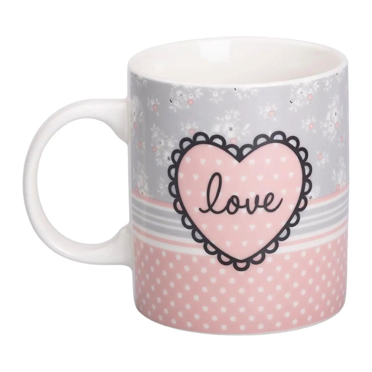 Чашка порцелянова з малюнком 400 (мл) для кави та чаю RX-N240143PK