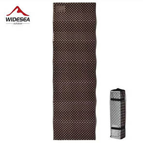 Килимок складний туристичний Widesea для походу туризму та кемпінгу 185 x 55 x 1.8 см Коричневий