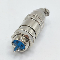 Роз`єм XS12 швидкороз`ємний 3pin (штекер кабельний+ гніздо монтажне)