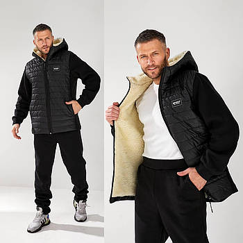 Чоловічий спортивний костюм зимовий на хутрі