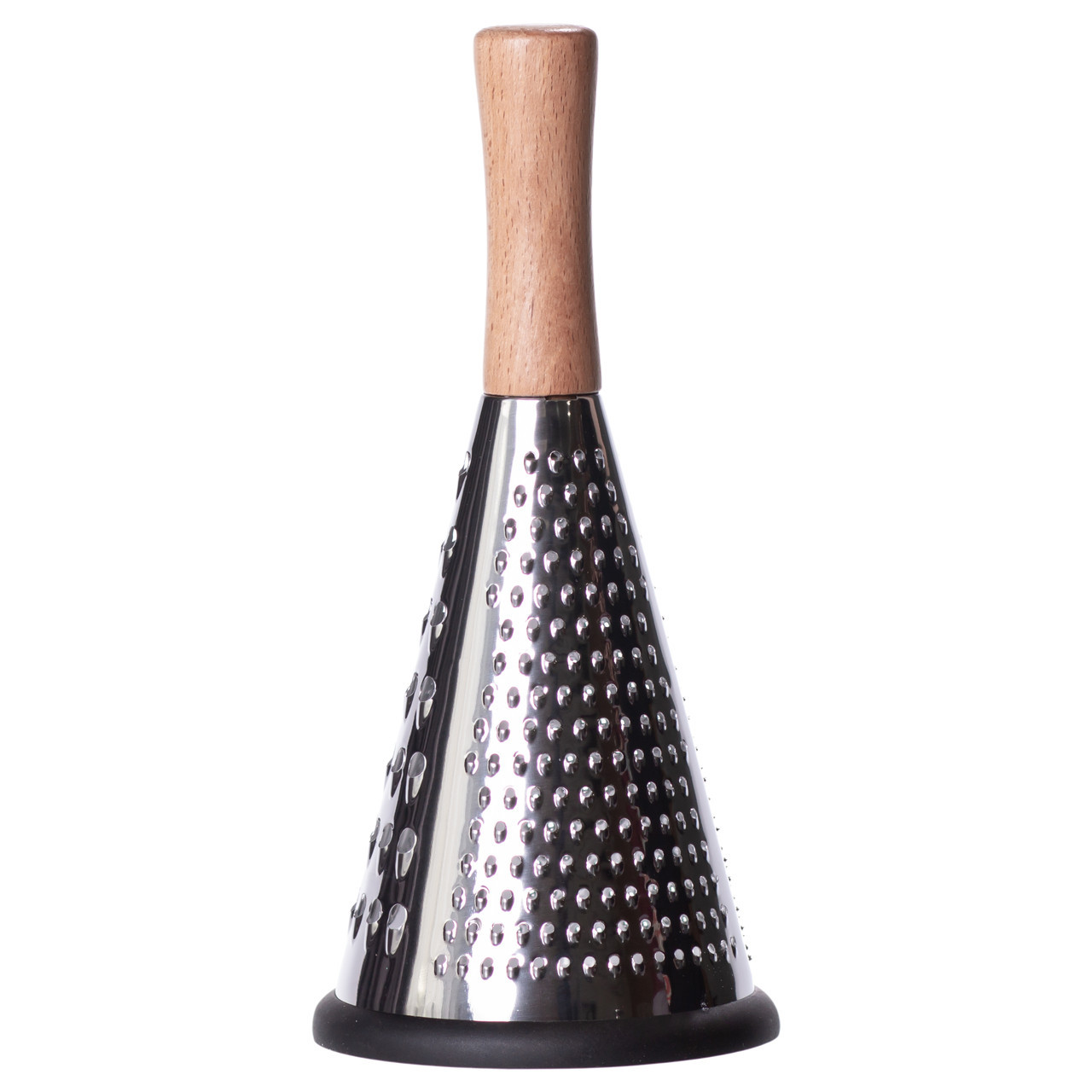 Conical three-sided stainless steel hand grater with wooden handle 11×24 (cm) HP-8-3