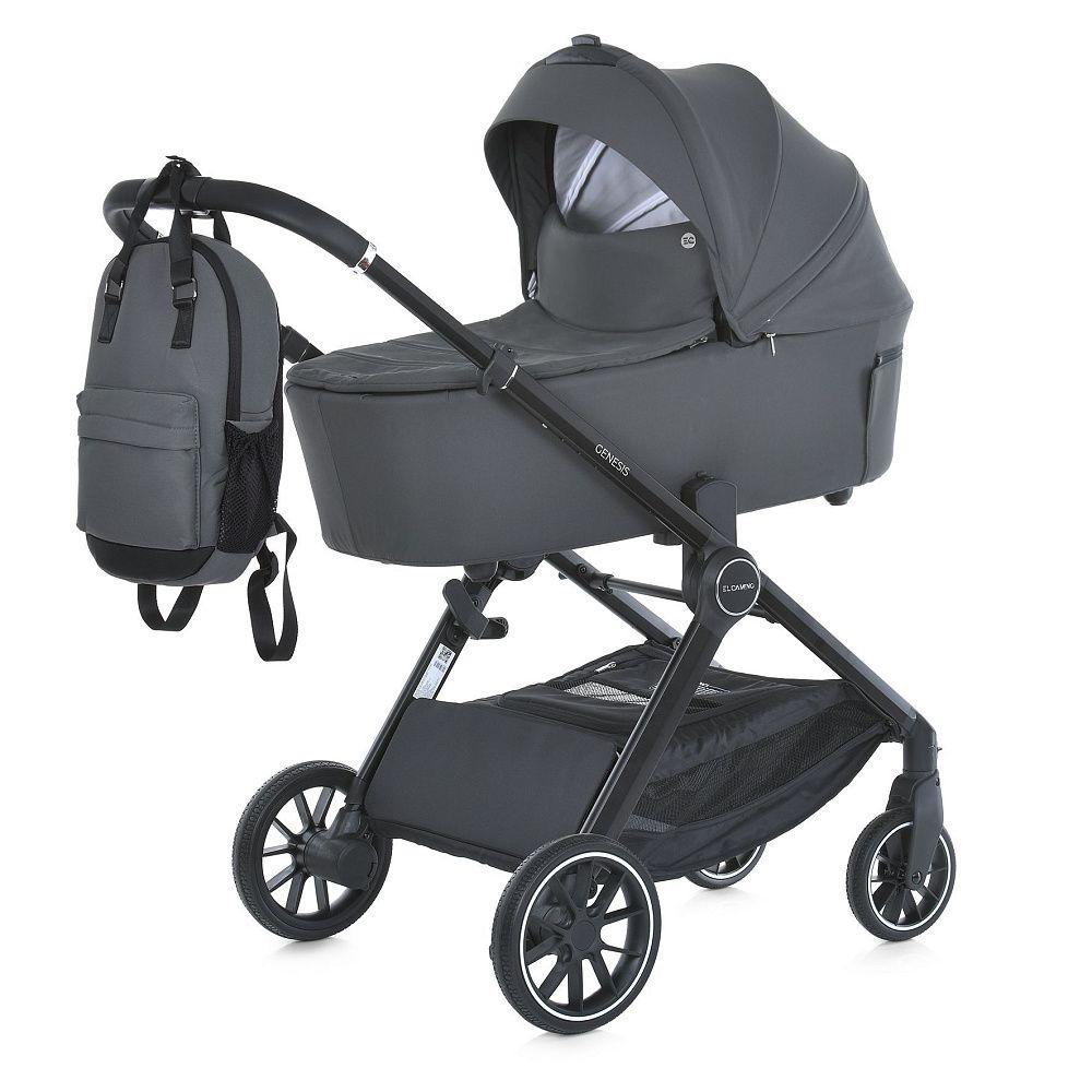 Візок 2 в 1 El Camino Genesis ME 1126 — подвійна вентиляція, PU‑колеса, до 22 кг, фото 1