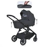 Візок 2 в 1 El Camino Genesis ME 1126 — подвійна вентиляція, PU‑колеса, до 22 кг, фото 3