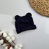 Шапочка з вушками для новонароджених, фото 7