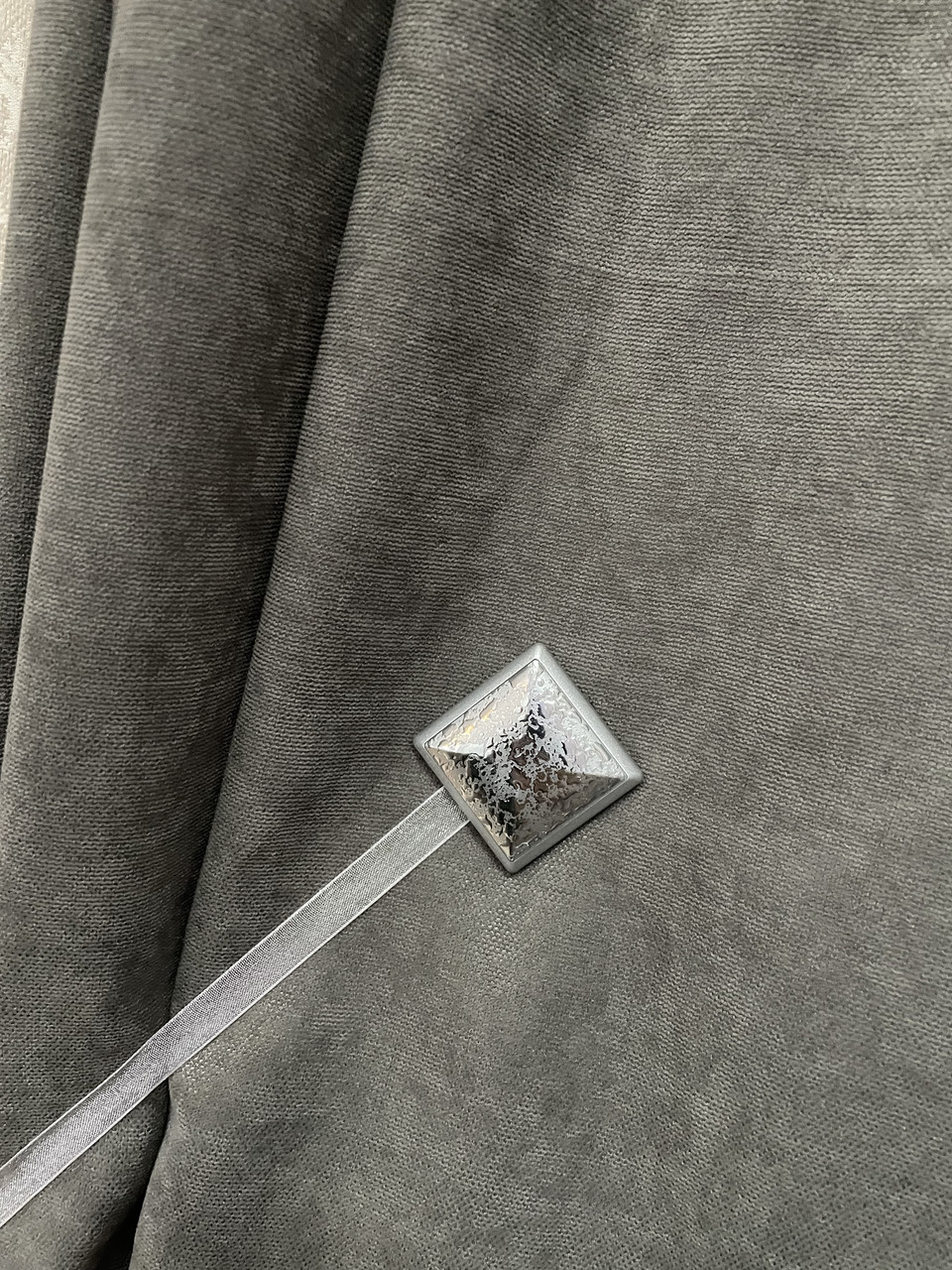 Магніт підхоплювач для штор тюлю сріблястий потужний, фото 1