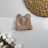 Шапочка з вушками для новонароджених, фото 10