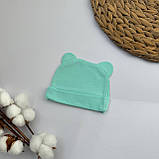 Дитяча шапочка з вушками з інтерлоку, фото 3