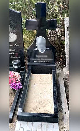 Гранітний хрест (100*50*5) К-14, фото 1